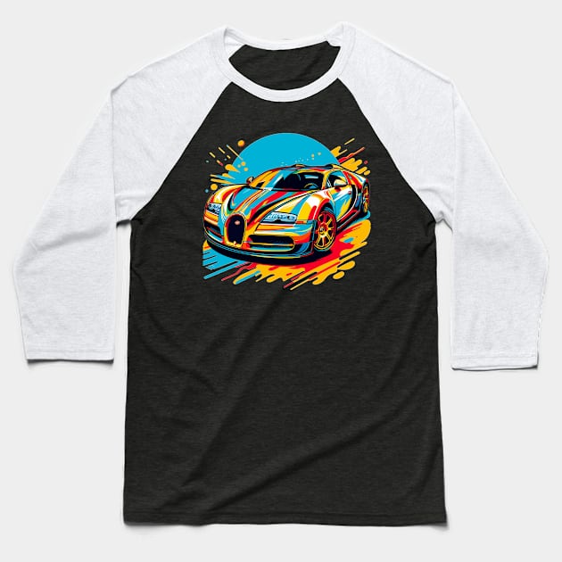 Bugatti Veyron Baseball T-Shirt by Vehicles-Art